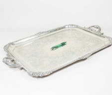 MONUMENTAL STERLING SILVER TRAY, 5340g, 172 ozT, LONDON 1903 BARNARD AND SONS