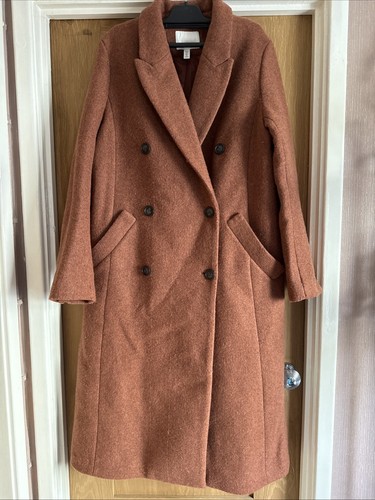 Ladies long brown coat - ,