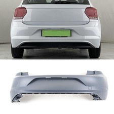 VW Polo MK6 2017-2021 Rear Bumper Primed Without PDC Holes Primed