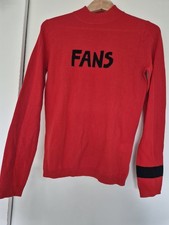 Bella Freud 'FANS' Red Jumper  Wool Small Size