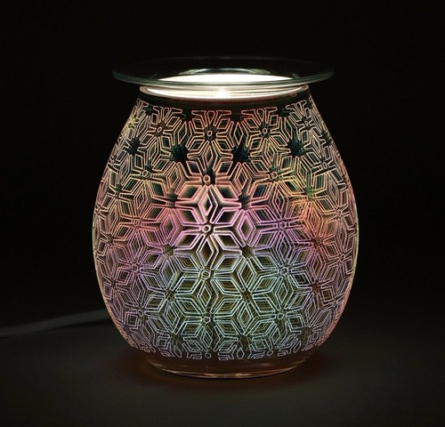 Geometric flower light up - 3d,
