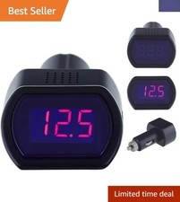 Compact Car Voltmeter with LED