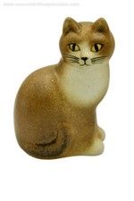 RARE Ginger Cat Scandinavian Ceramic Figurine Lisa Larson Murre Midi Gustavsberg