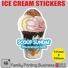 ICE CREAM VAN Stickers - Cones