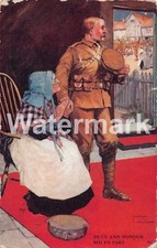 10086. WWI. Lawson Wood. 'Duty & Honour Bid Us Part'. Word