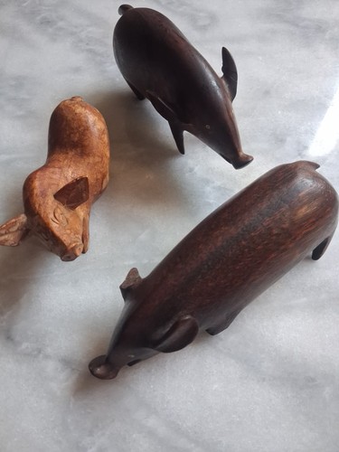 Wooden pigs vintage - *wooden, pigs*