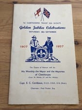 1957 Cleethorpes Troop Sea Scouts Gold Jubilee Programme 