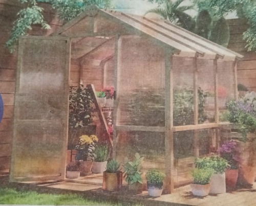Wooden greenhouse - wooden,