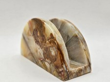 Art Deco 1930s period onyx stone letter rack desktop 13x6.5cm 9 to choose from