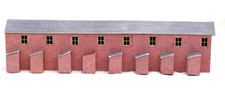 00 gauge MDF Low relief terraced houses (rear)