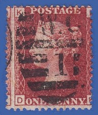 Sg43 Victorian 1d red plate 84