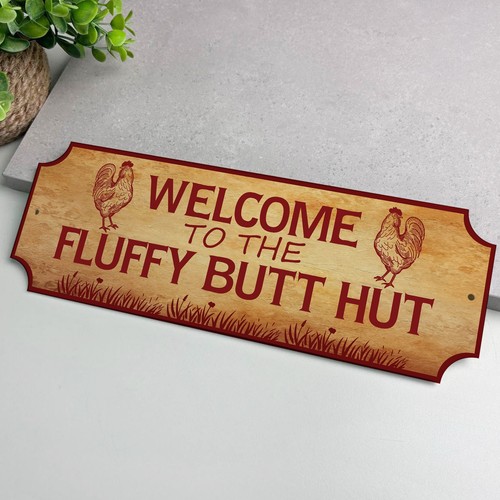 Funny chicken coop welcome - coop,
