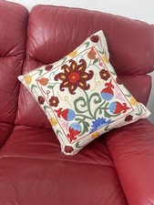 Hand embroidered suzani - , pillow