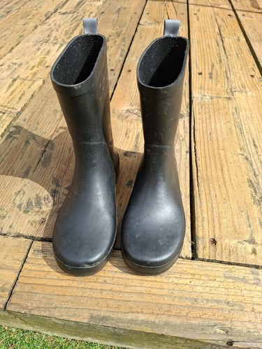 Kids black wellington - black,