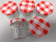 5 Empty mini  jam jars - 30g  crafts wedding  favours, candles Bonne maman