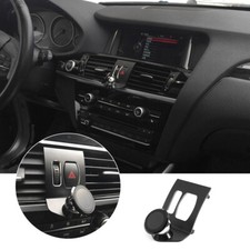 For BMW X3 X4 F25 F26 2011-2016 Air Vent Mobile Phone Holder Aluminum Black