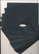 7" BLACK PAPER RECORD SLEEVES