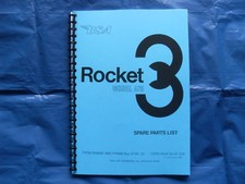 BSA ROCKET 3  PARTS BOOK FOR