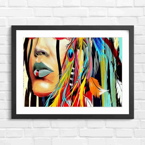 Bold native american portrait - bold,