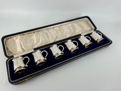 George solid silver set - solid,