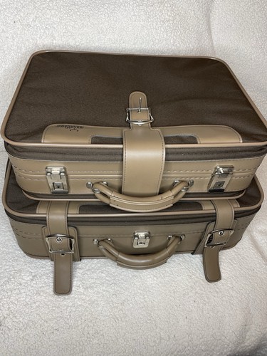 Antler vintage suitcases tan - vintage,