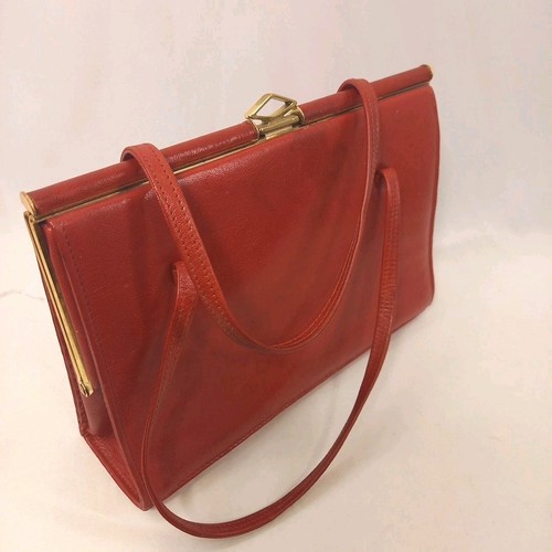 Vintage 1960s red leather - vintage,