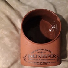 Vintage Terracotta Salt Pig Henry Watson /Suffolk Pottery