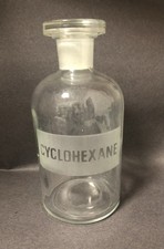 Vintage cyclohexane apothecary - cyclohexane,
