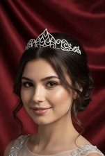 Tiara Silver Swarovski Zirconia Crystals Bridal Jewellery Bohemian Jon Richards