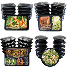 FOOD CONTAINERS MEAL PREP BOXES REUSABLE MICROWAVE FREEZER DISHWASHER SAFE