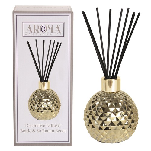 Aroma reed diffuser gold - diffuser,