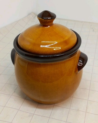 10cm ceramic lidded mustard - 10cm,