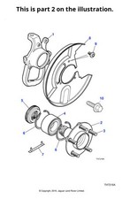 Jaguar Genuine Wheel Hub Fits