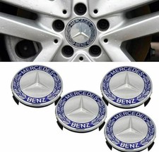 4 x Black Mercedes Benz 75mm