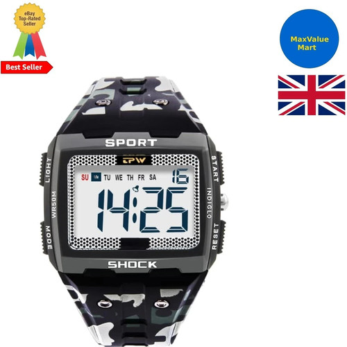 Mens digital sports watch big - mens,