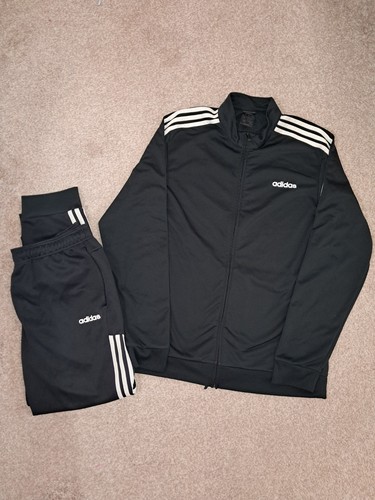 Adidas black tracksuit mens - tracksuit,
