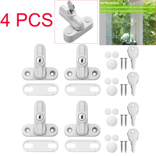 4pcs window safety locks upvc - window,