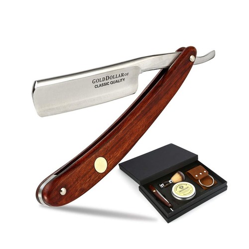 Straight razor gold dollar - straight,