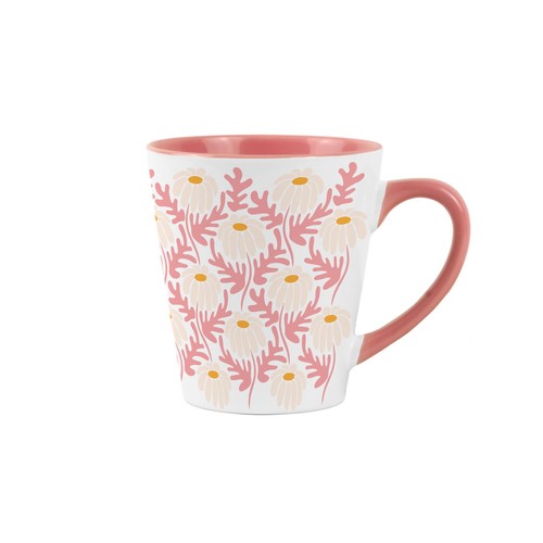 Groovy daisies small - groovy, latte