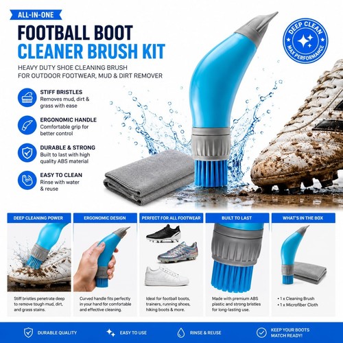 Football boot cleaner brush - football,