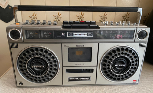 Sharp 9090x vintage boombox - vintage,