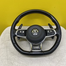 VW POLO GOLF GTI GTD R MK7  FLAT BOTTOM STEERING WHEEL + AIRBAG 5G0880201J