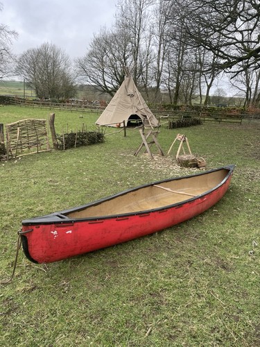 Old time discovery canoe - time,