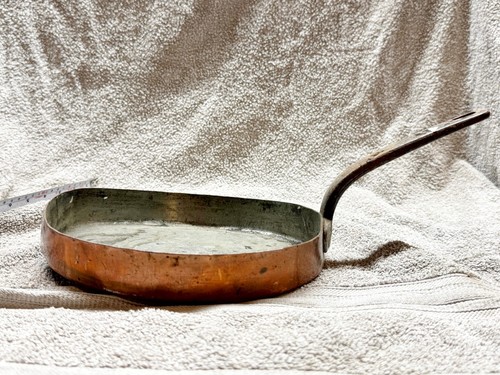 Antique copper pan tin lined - antique,