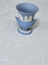 Wedgwood blue jasperware vase