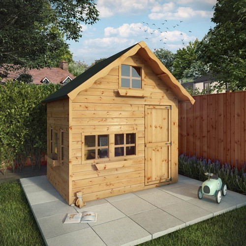 7x5 wooden swiss playhouse - swiss,