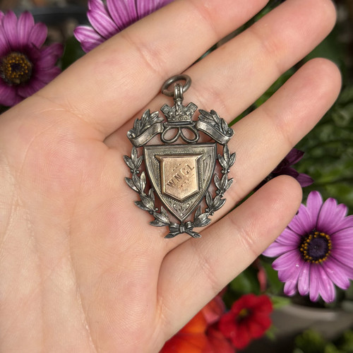 Antique sterling silver rose - sterling,