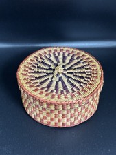 Vintage Handwoven Round Lidded