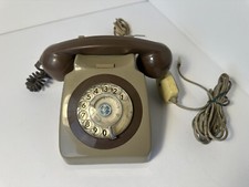 Collectable Vintage BT Rotary Dial 2-tone GREY Telephone. 8746G B.T.Q.C FWG 85/1