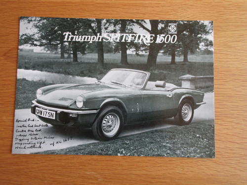 Triumph spitfire 1500 orig - 1500,